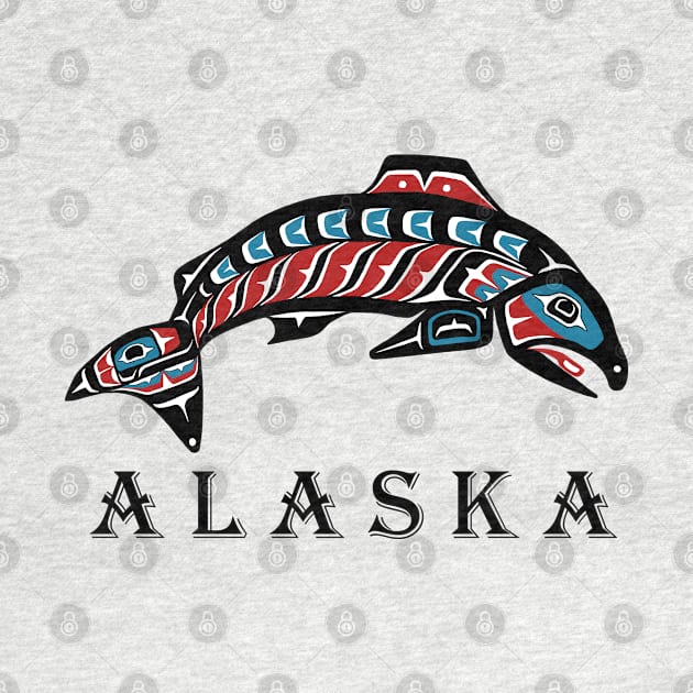 Alaska Pride, salmon by Featherlady Studio